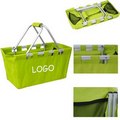 Collapsible Double Handle Portable Basket, Made From 600D Oxford